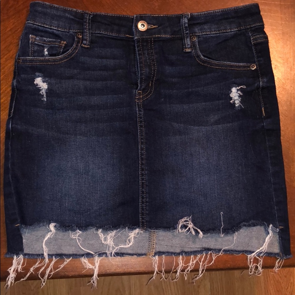 True cloth denim skirt
